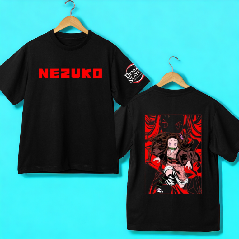 Nezuko Demon Slayer Drop Shoulder Unisex T-Shirt